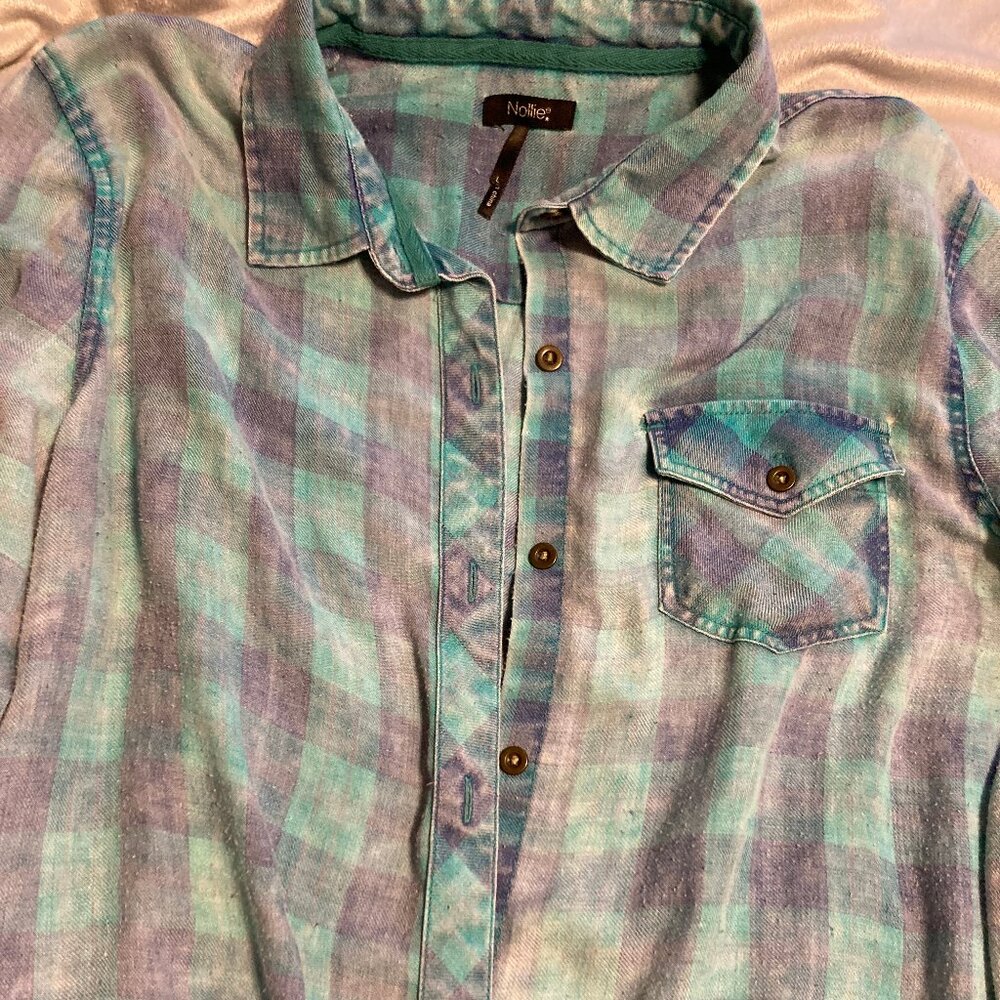 Nollie Soft Cotton Flannel Shirt ~ Size Large